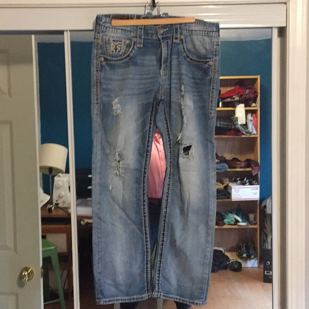 Rock Revival Brian straight heavy distressed